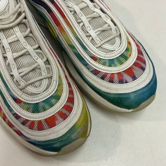 VERY GOOD Nike Air Max 97 Golf NRG ‘Tie-Dye’ Rainbow Cleats Spikes Sneakers 11